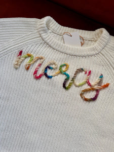 Mercy Hand Embroidered Women's Sweater