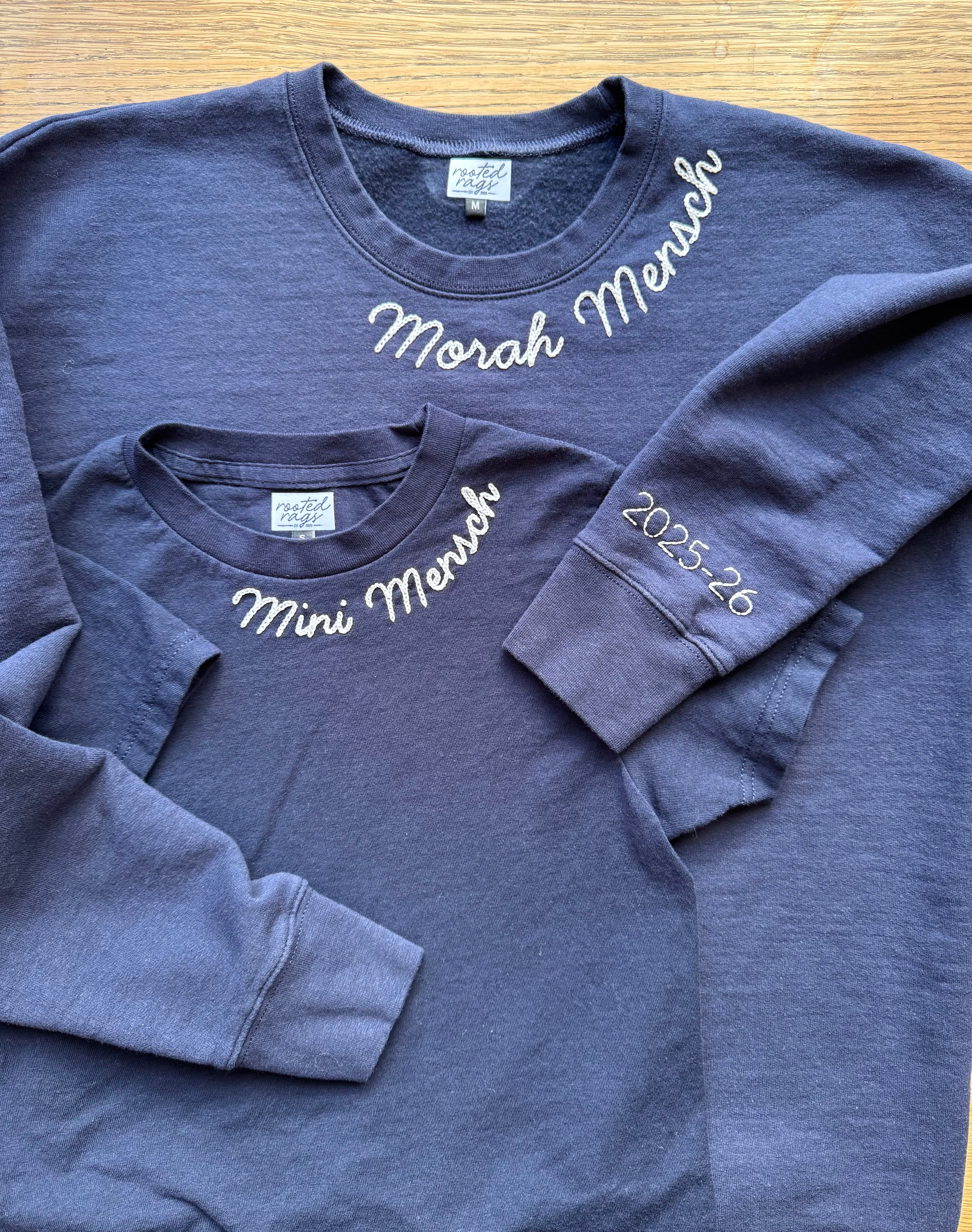 Mini Mensch Hand Embroidered Kids T-Shirt