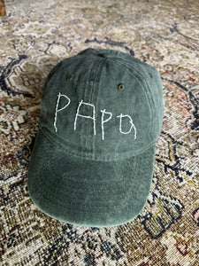 Hand Embroidered Handwritten Name Adult Hat