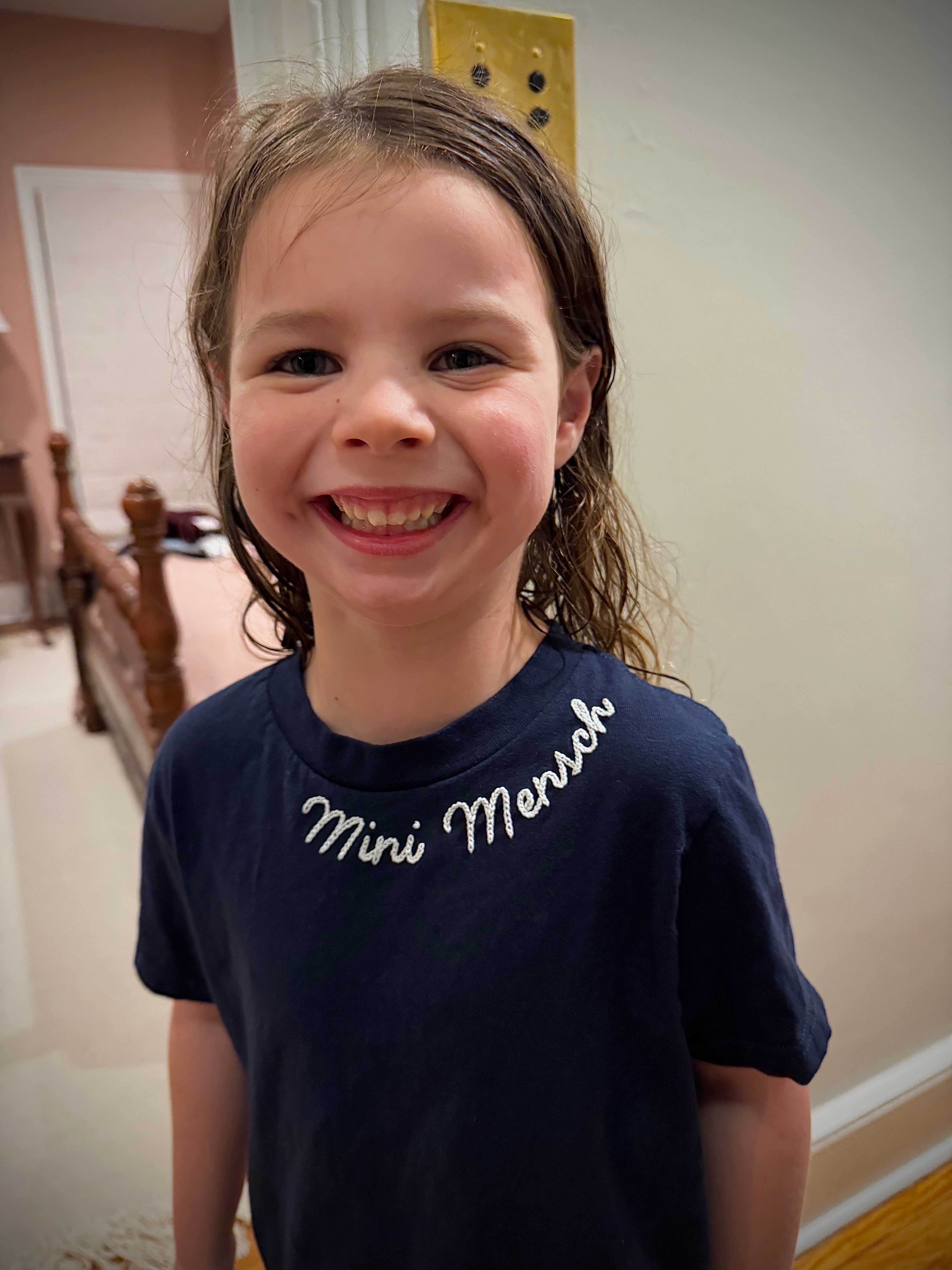 Mini Mensch Hand Embroidered Kids T-Shirt