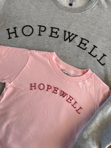Hopewell Hand Embroidered Kids Sweatshirt or T-Shirt
