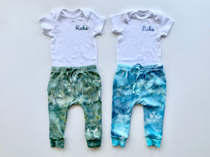 Name Onesie/T-Shirt and Jogger Baby/Toddler Gift Set