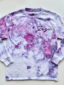 Ice Dyed Long Sleeve Adult T-shirt