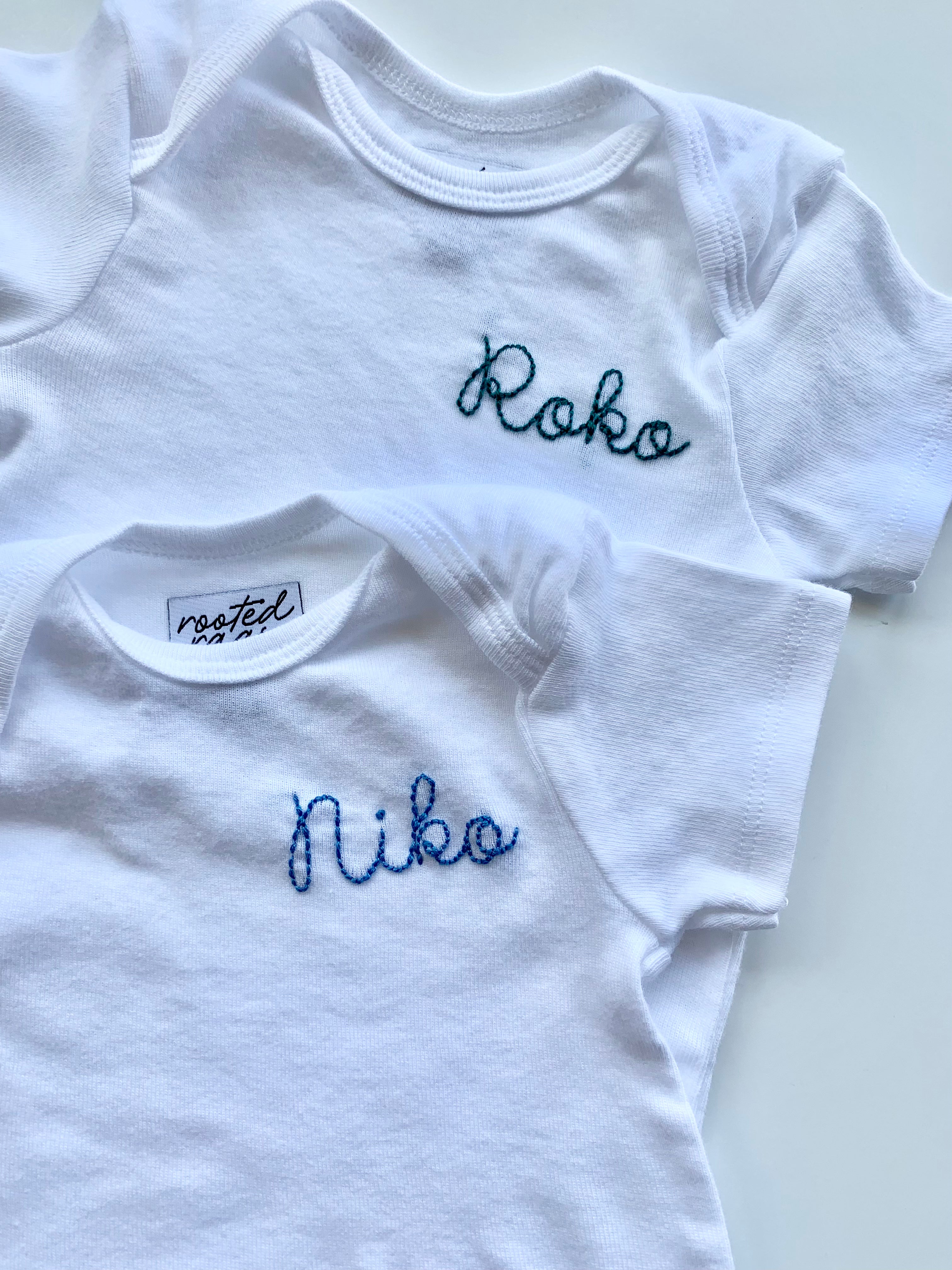Name Onesie/T-Shirt and Jogger Baby/Toddler Gift Set