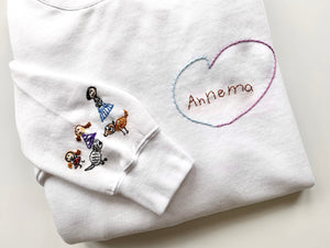 Hand Embroidered Kid’s Drawing Kids Sweatshirt