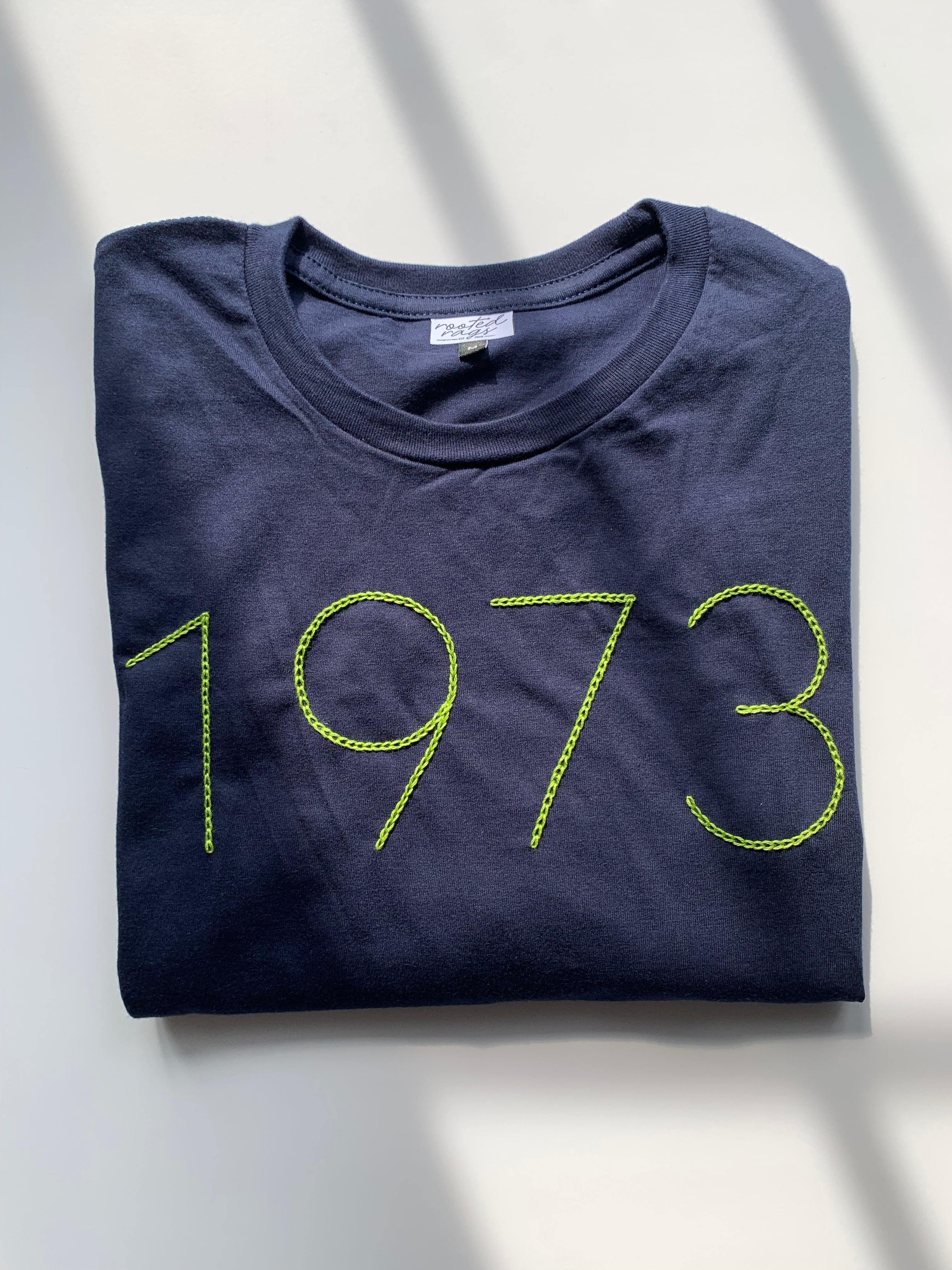 1973 Hand Embroidered T-Shirt