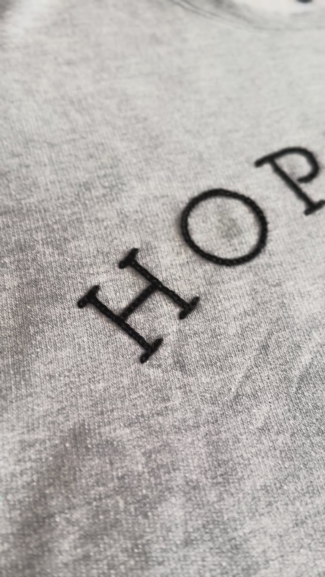 Hopewell Hand Embroidered Adult Sweatshirt or T-Shirt