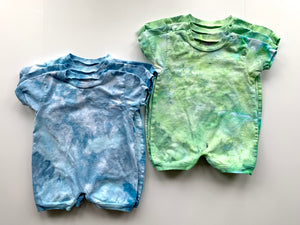 Ice Dyed Kids Bubble Romper