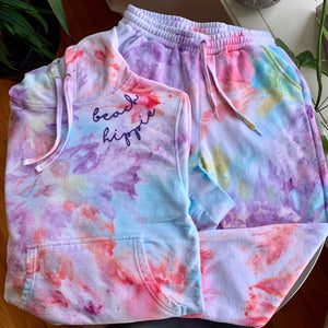 Ice Dyed Adult Unisex Sweatsuit with Hoodie