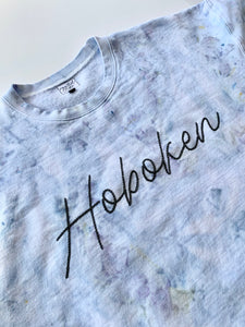 Hoboken Hand Embroidered and Ice Dyed Adult Unisex Sweatshirt