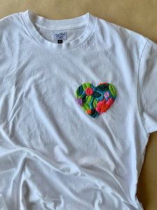 Signature Floral Embroidered Adult T-Shirt