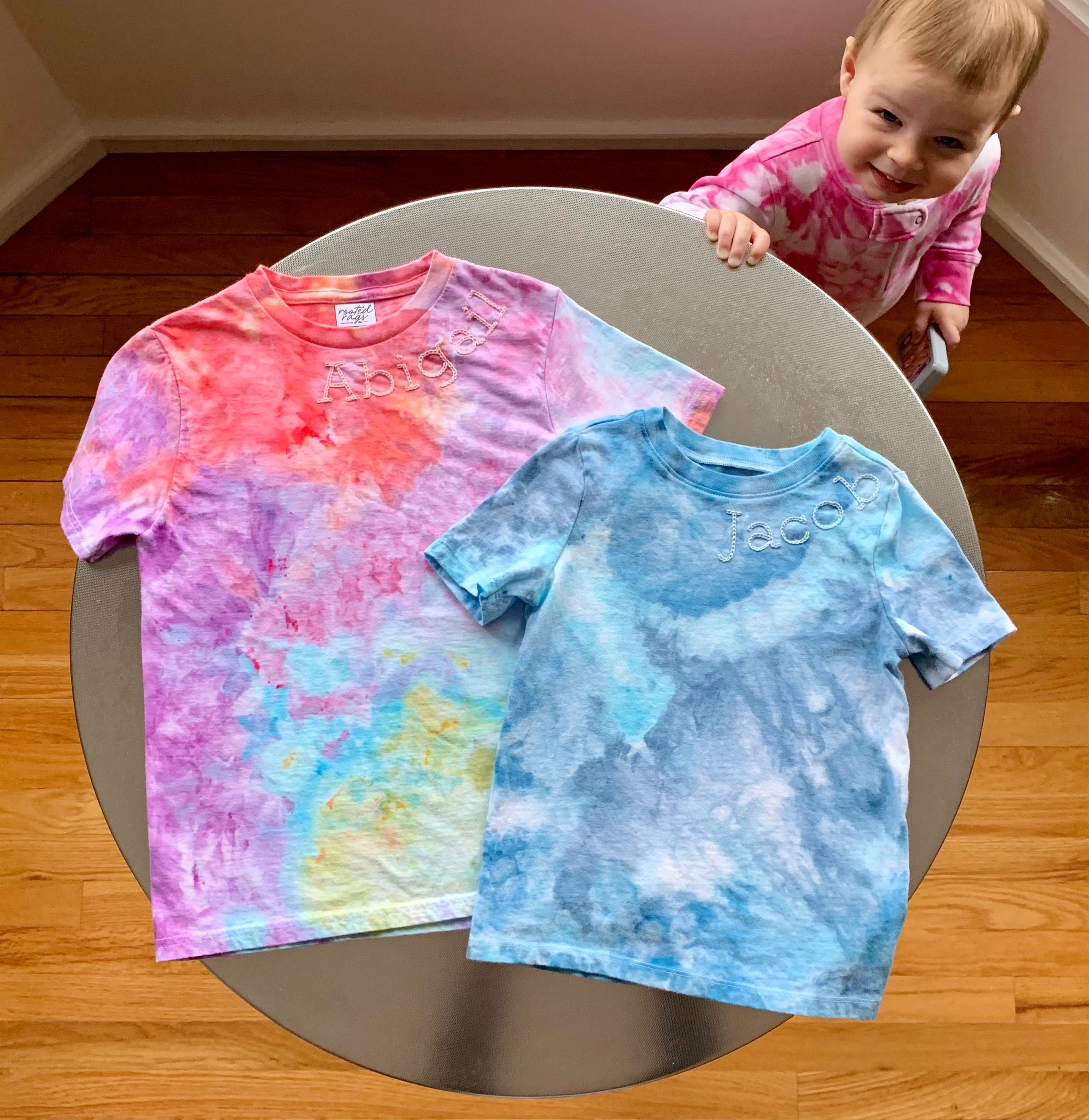 Ice Dyed Kids Short Sleeve T-shirt