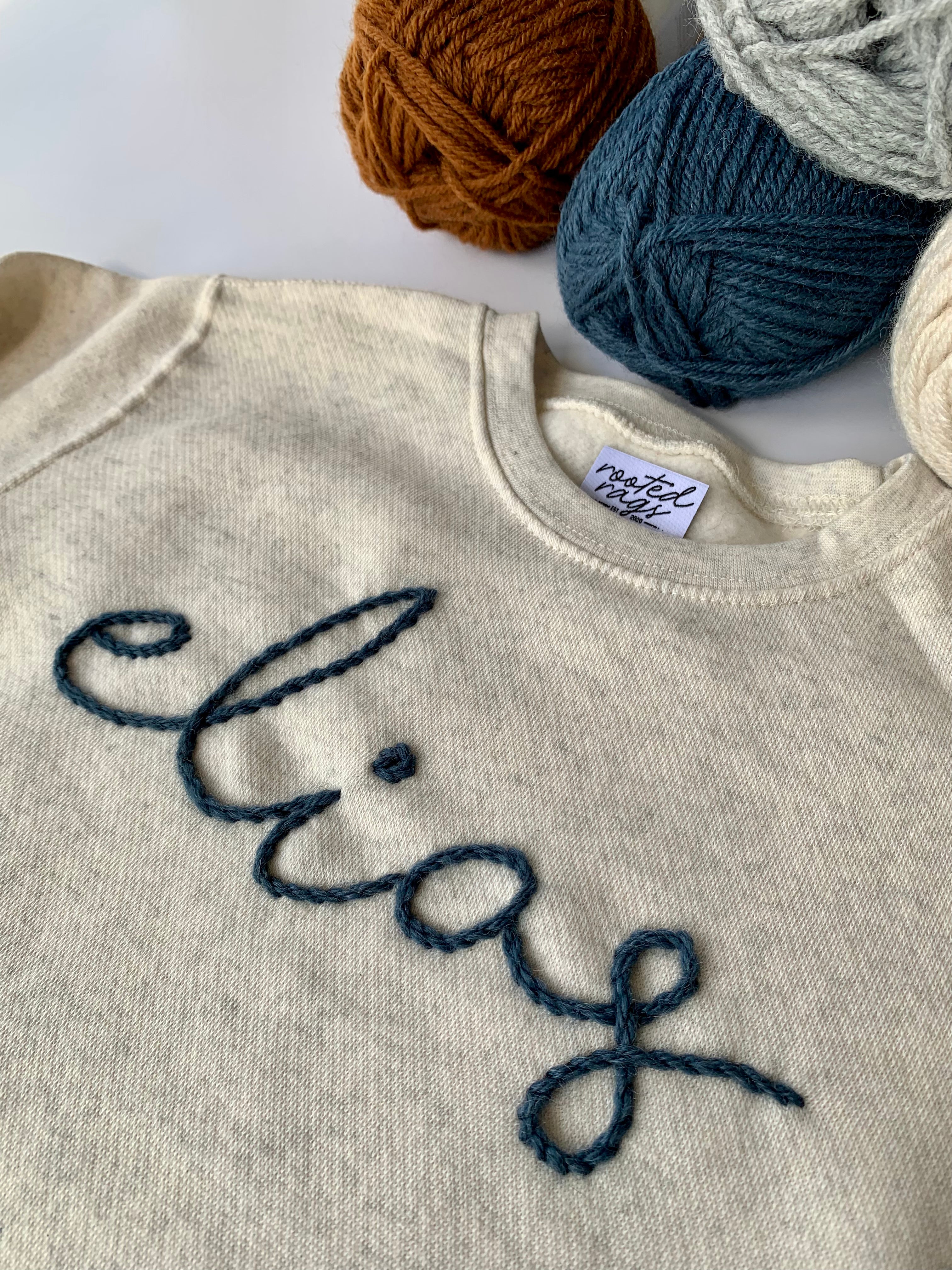 Sweatshirt with embroidery sales
