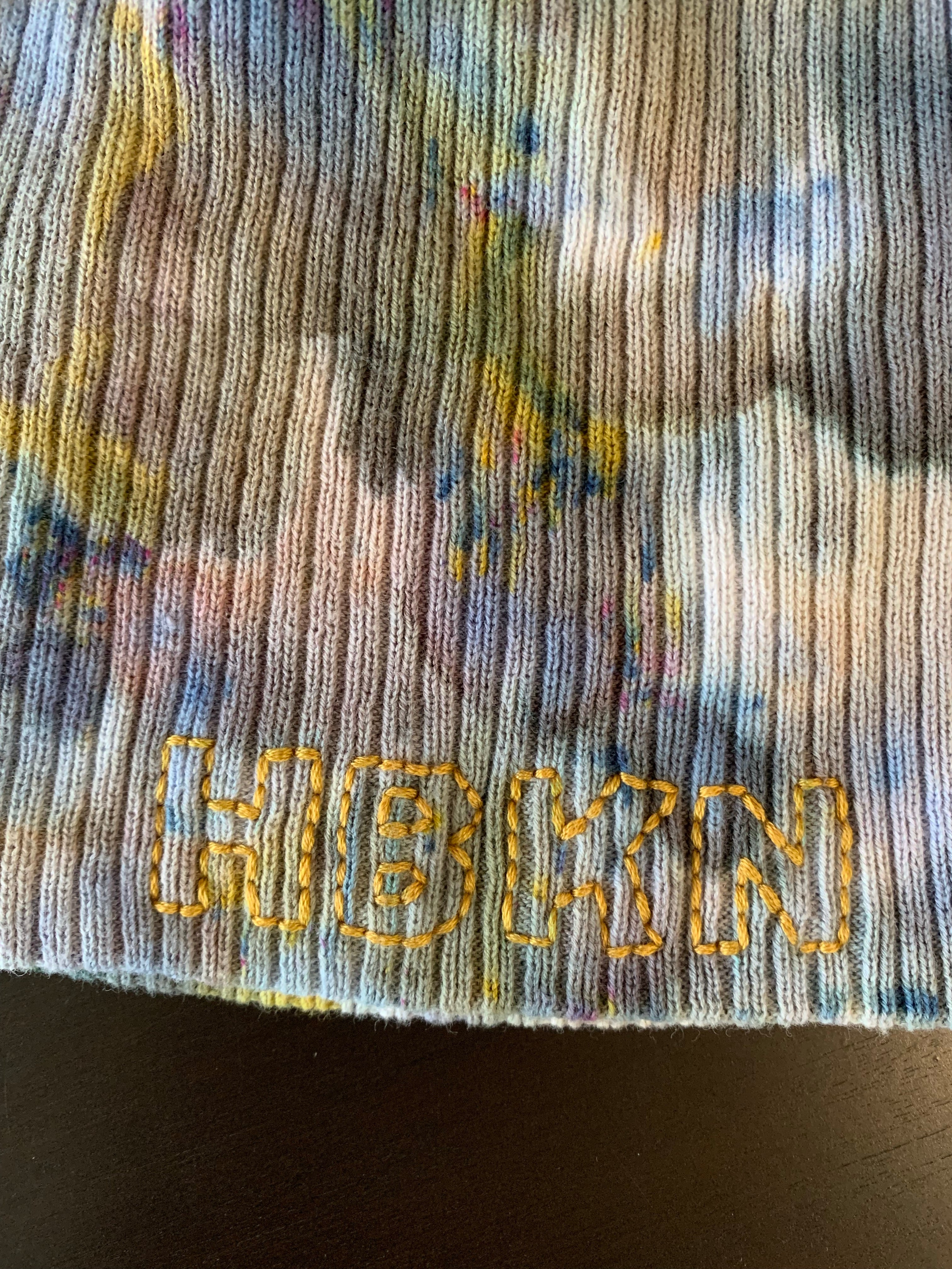 Hoboken Iced Dyed Beanie with Hand Embroidery