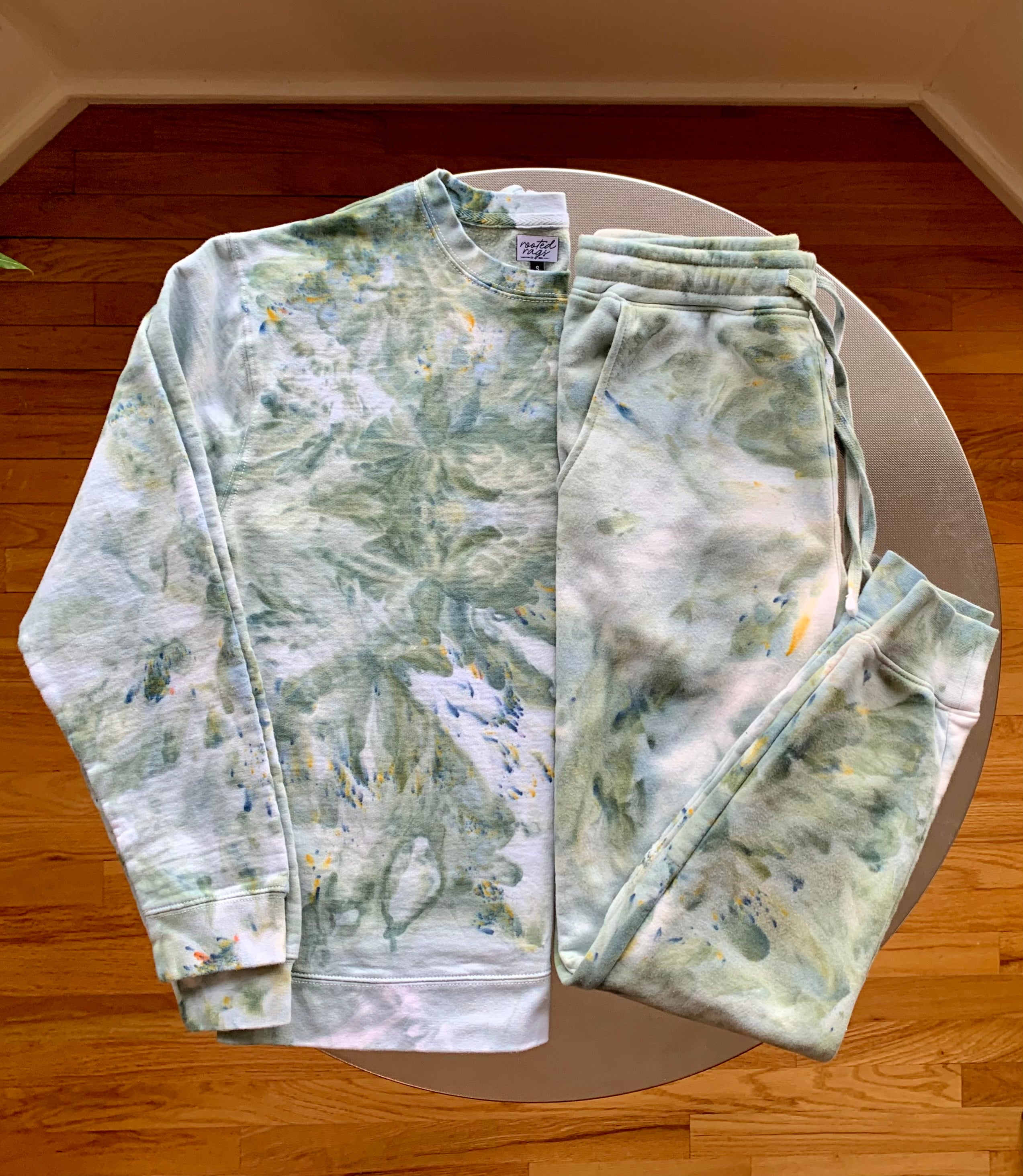 Ice Dyed Long Sleeve Adult T-shirt