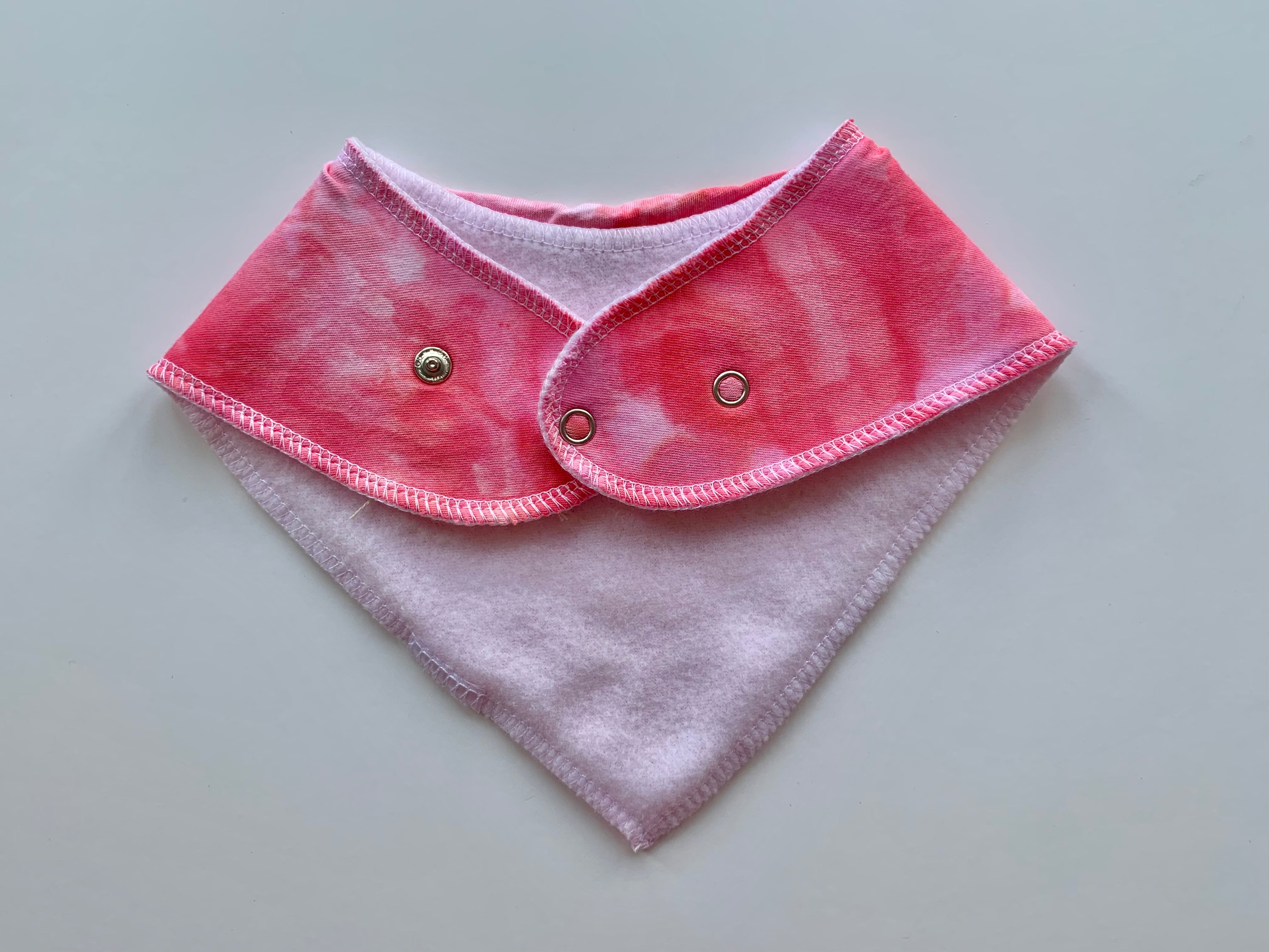 Ice Dyed Baby Bib with Optional Hand Embroidered Name or Monogram