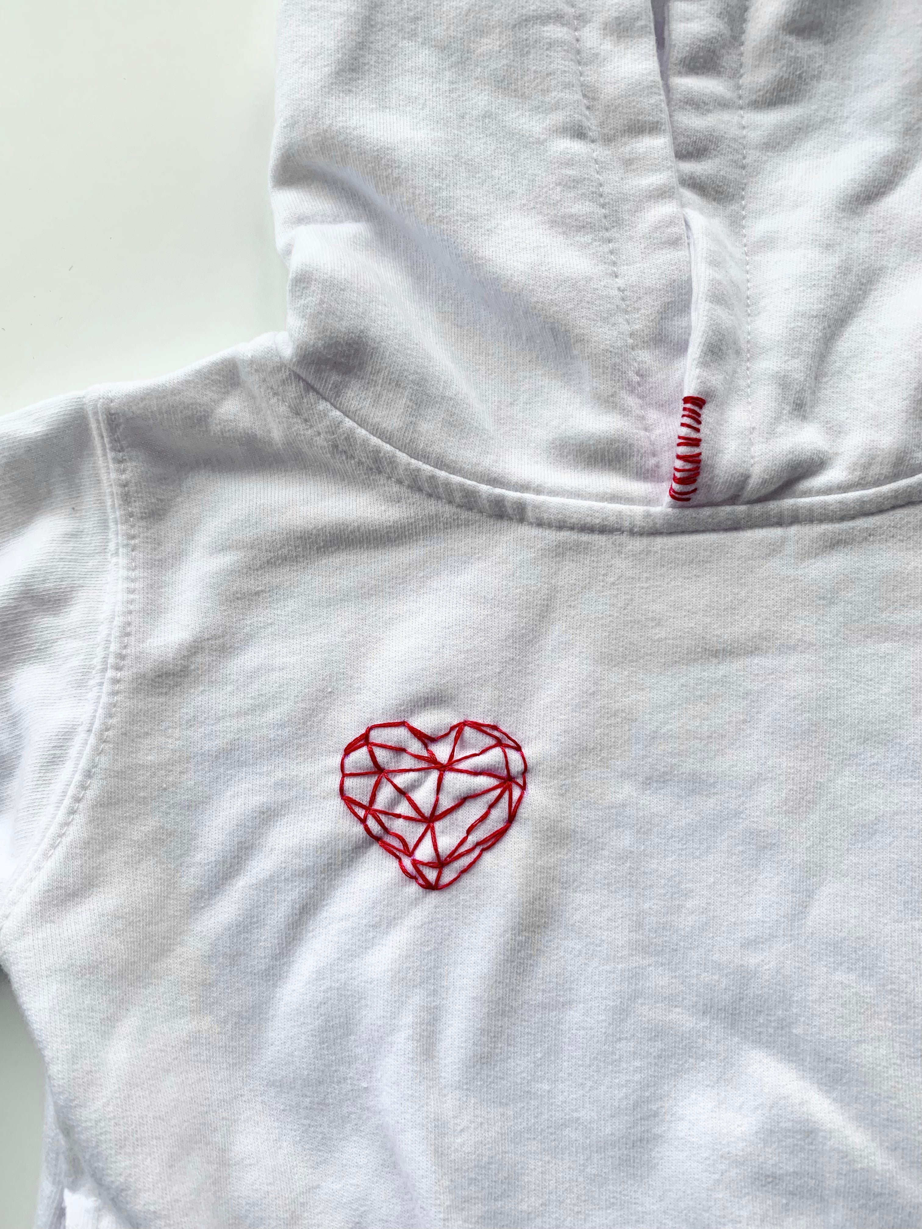 Hand Embroidered Sweatshirt or Onesie for CHD