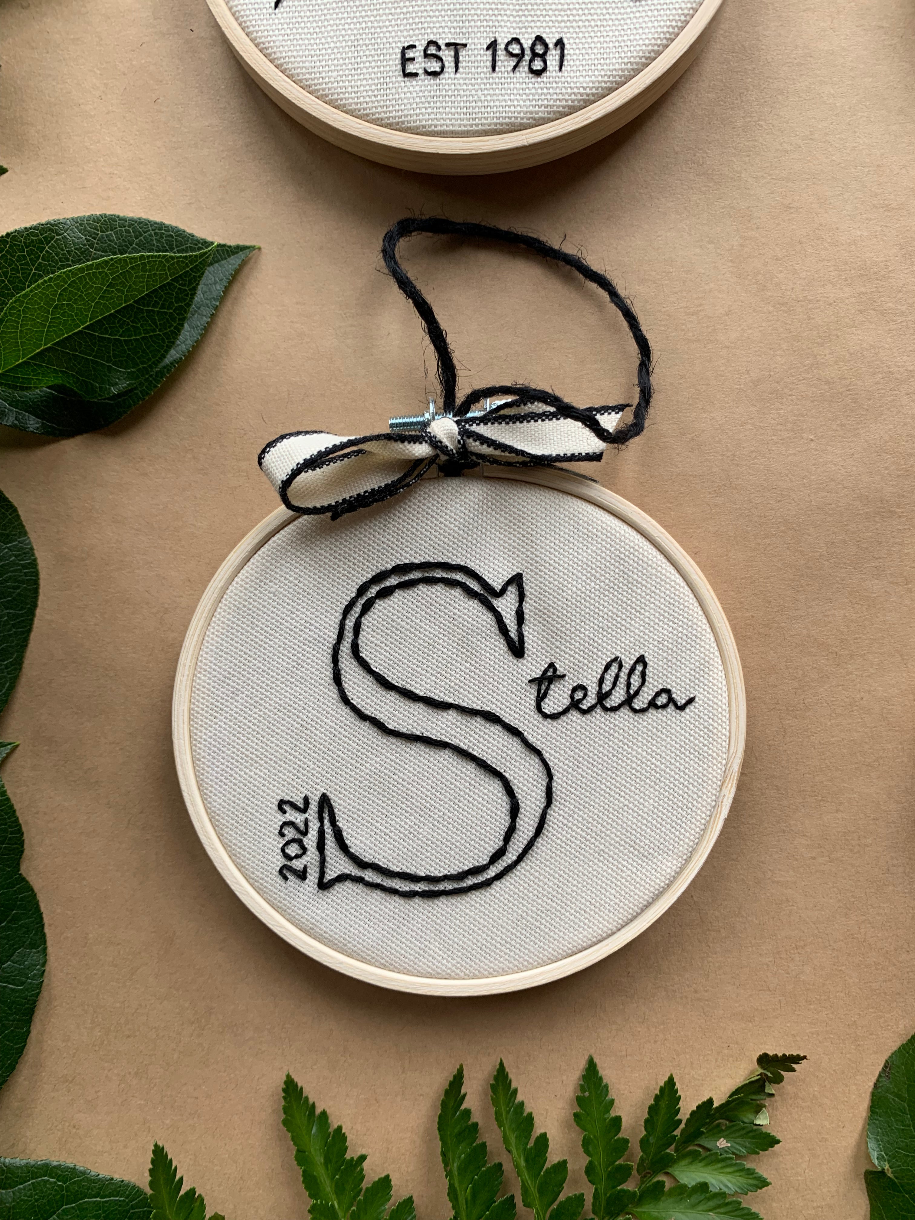 Large Letter Name Ornament/Wall Art