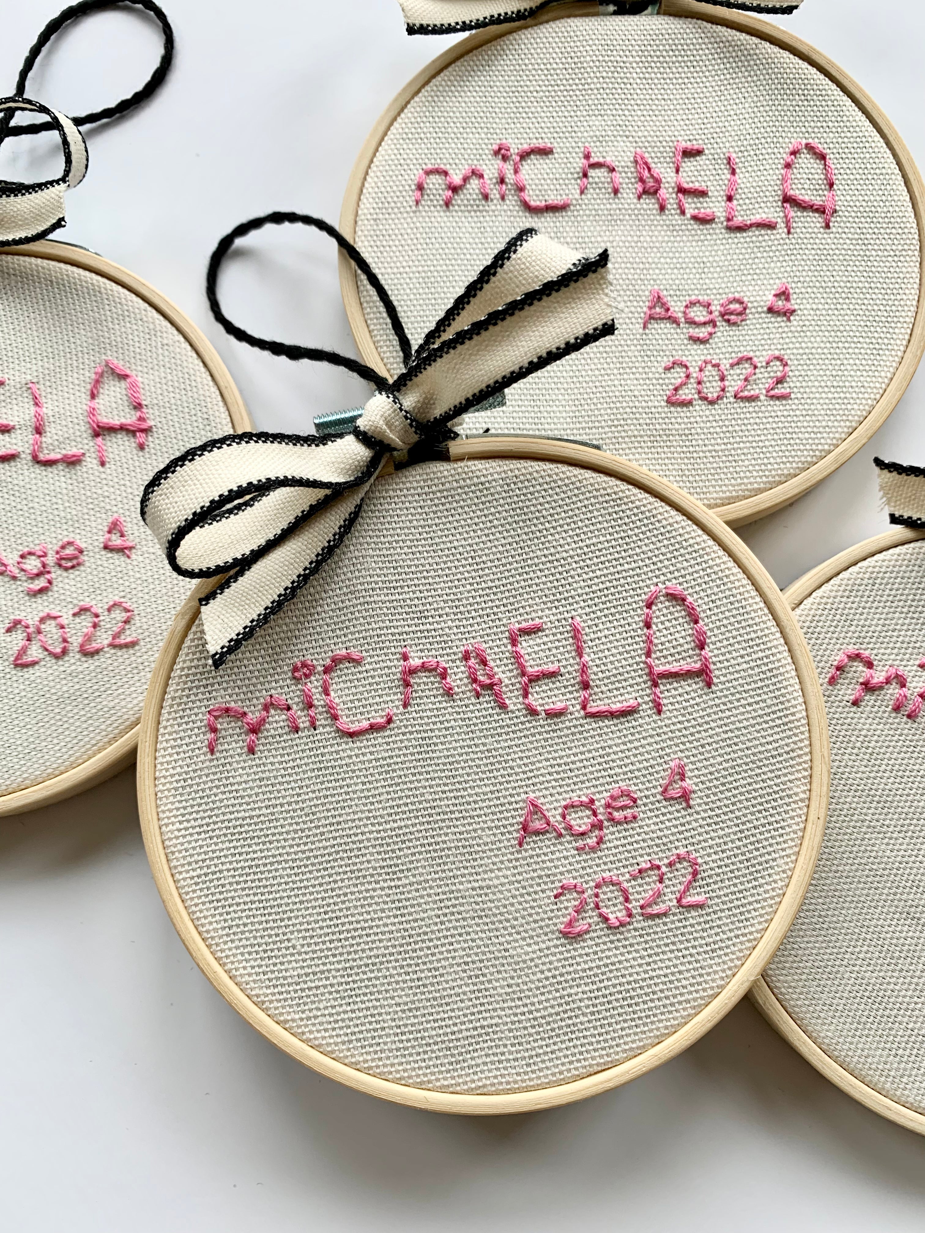 Handwritten Name and Age Ornament/Wall Art
