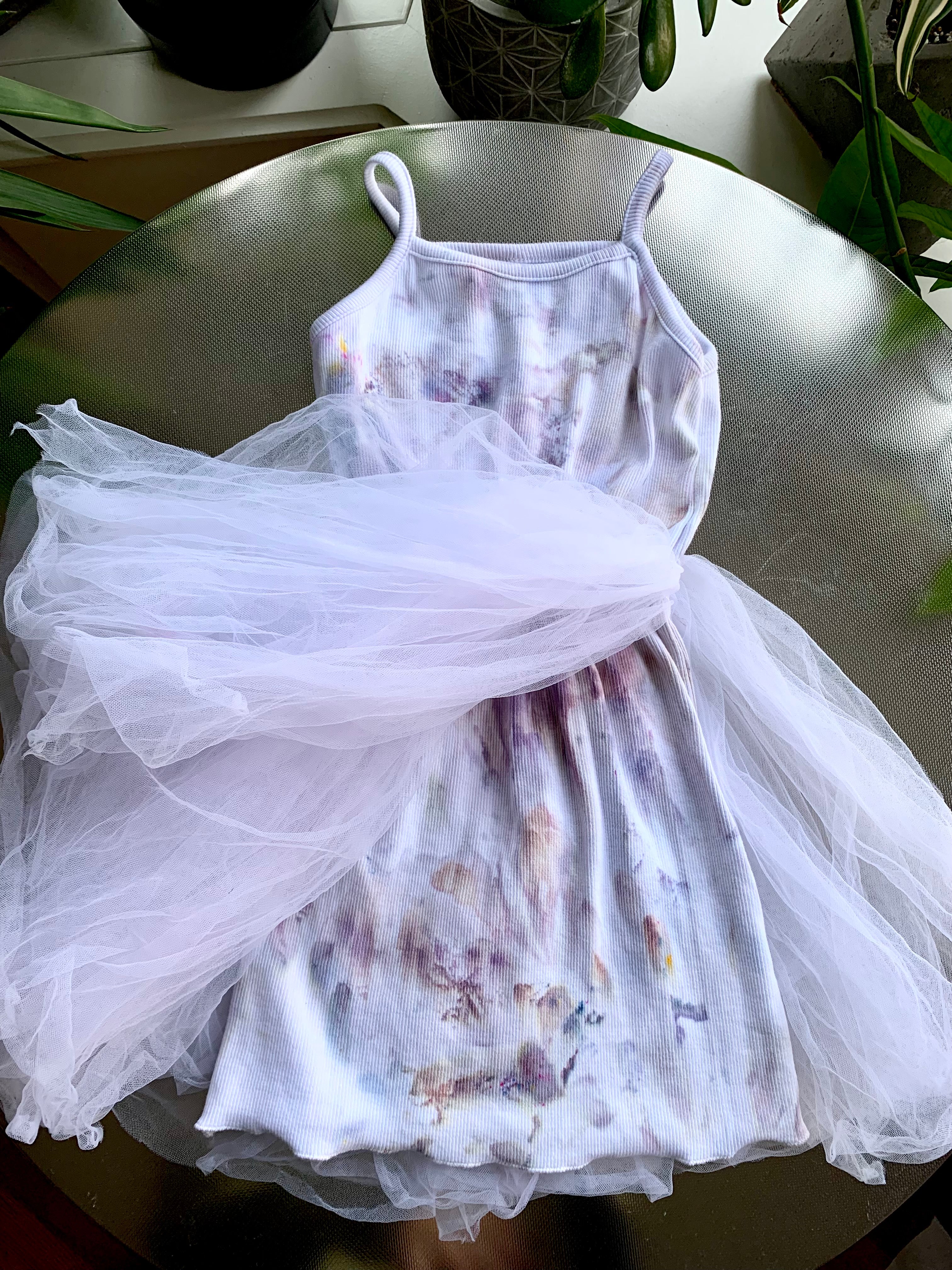 Ice Dyed Tutu and Cotton Dress