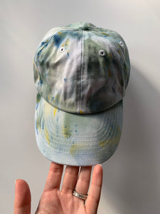 Ice Dyed and Hand Embroidered Baby or Toddler Hat