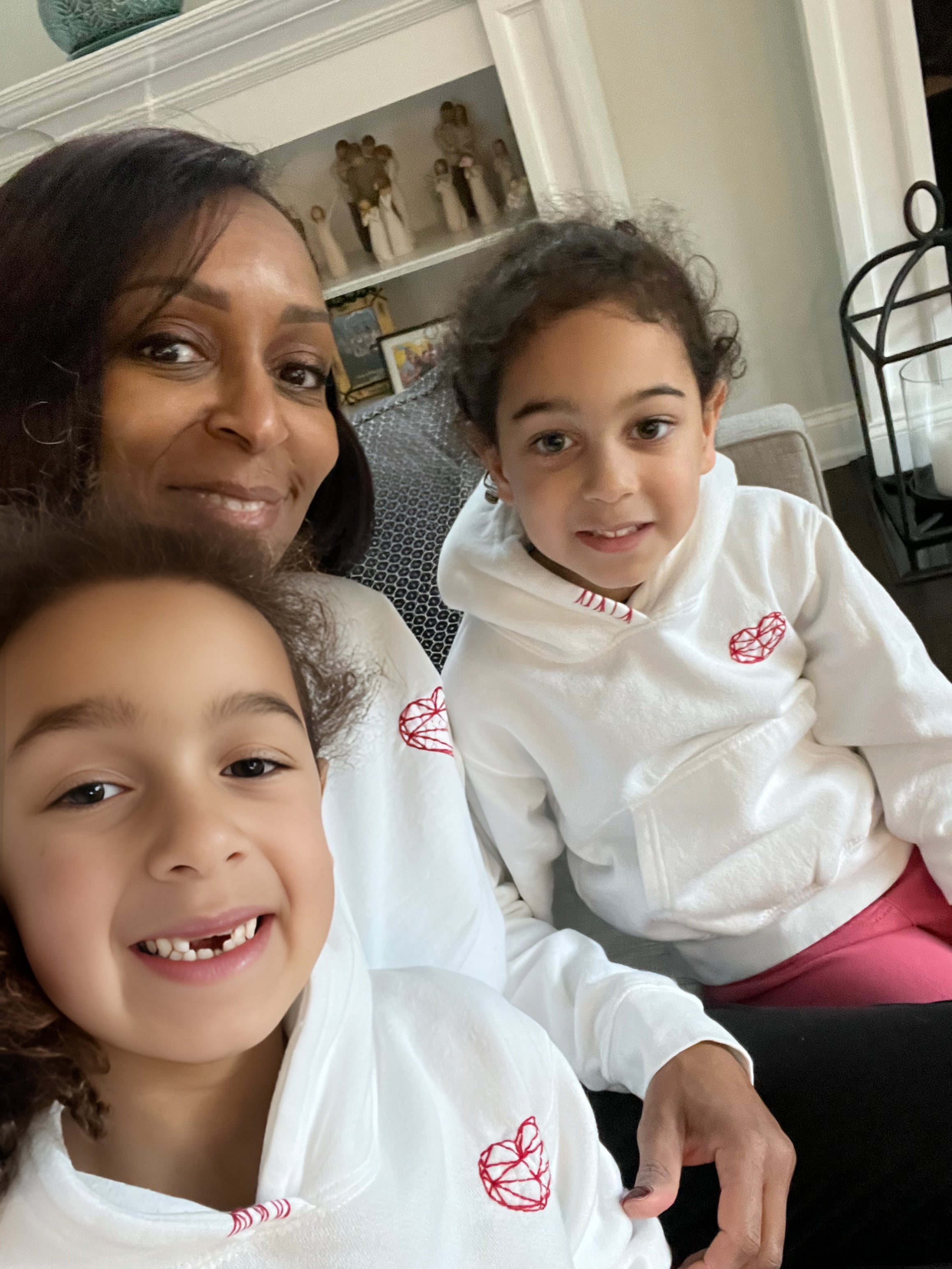 Old lady shop embroidered sweatshirts